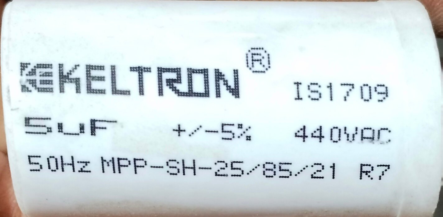 Keltron 5 mfd condenser