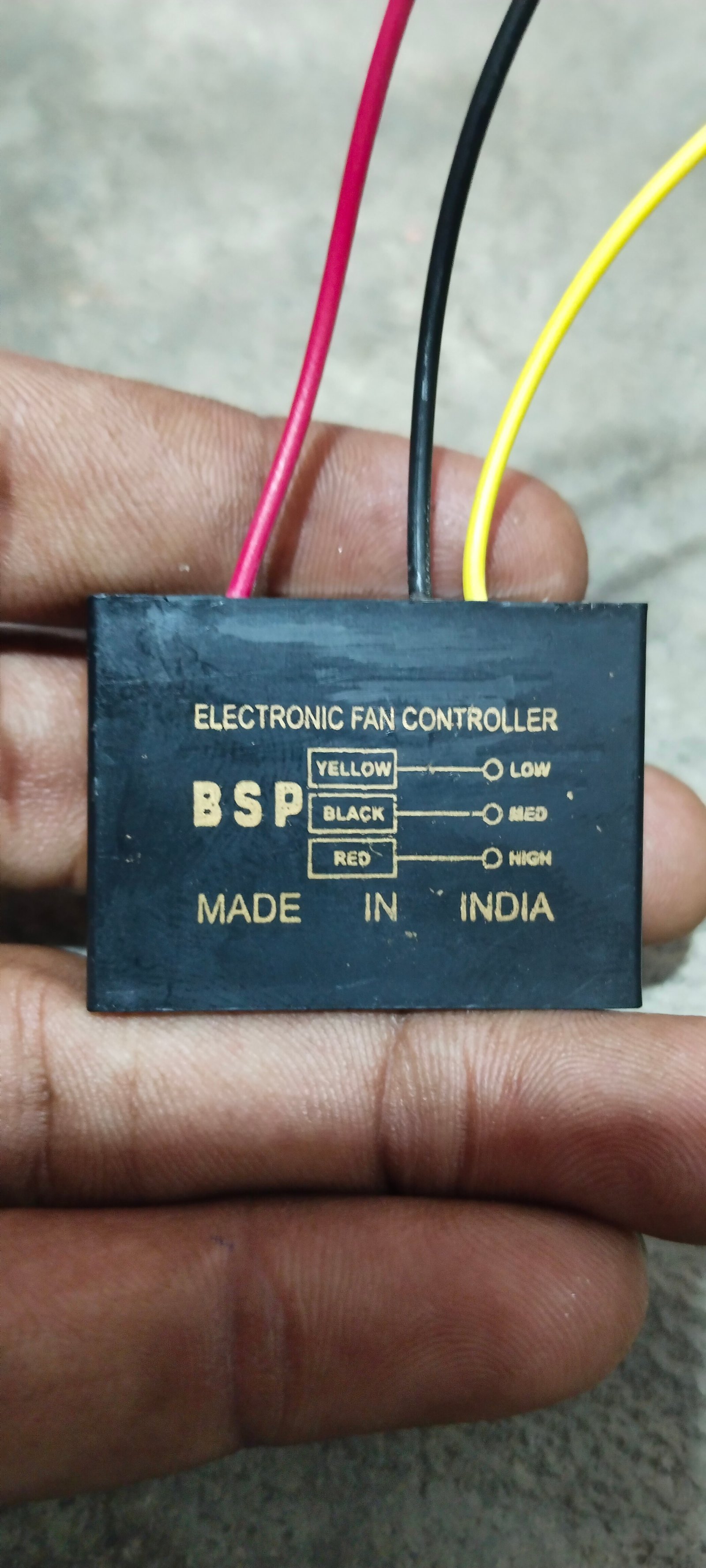 3 Speed control capacitor