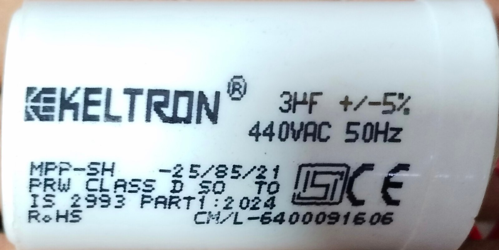 Keltron 3 mfd condenser